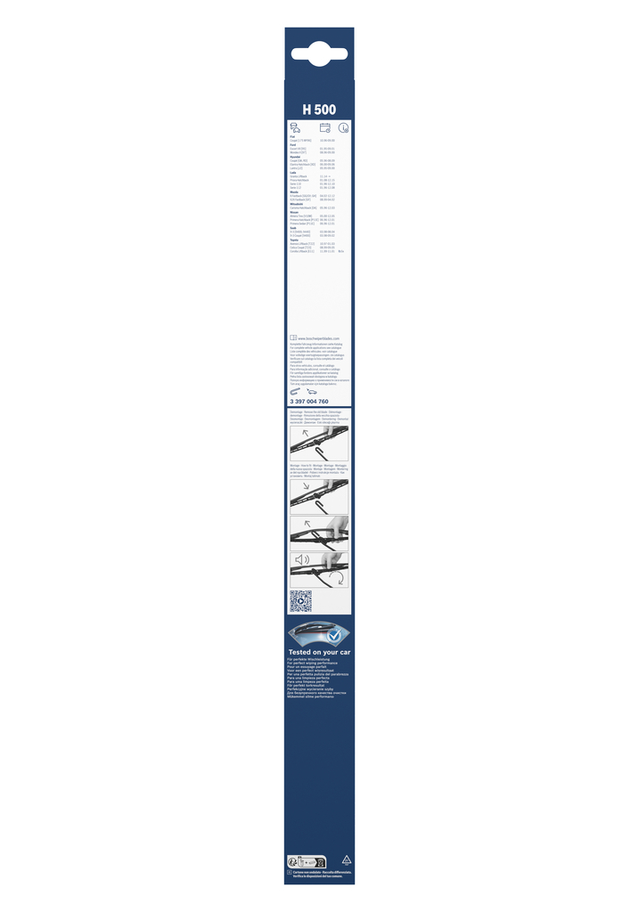 3397004760 - Wiper Blade (Rear) BOSCH | Nimark - car spare parts